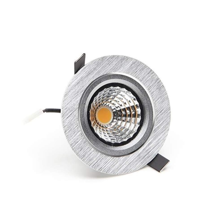 Deko-Light Deckeneinbauleuchte, COB-95-24V-4000K-Rund-Silber, Spannungskonstant, 24 V/DC