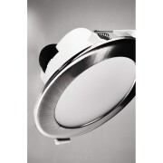 Deckeneinbauleuchte, Acrux 90 mm, 6 W, DIM, 3000/4000/6000 K, Silber, 220-240 V/AC, 50 / 60 Hz