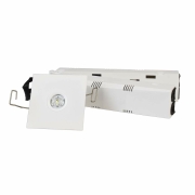Noteinbauleuchte, Notleuchte Alnair für die Beleuchtung von Flächen, 1 W, 4500 K, Weiß, 230 V/AC, 50