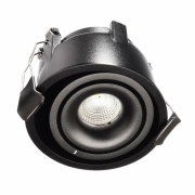 Deckeneinbauleuchte, Uni II Mini Tilt, 9 W, 3000 K, Schwarz, Stromkonstant, 18-19 V/DC, Bemessungsst