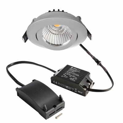 Deko-Light Deckeneinbauleuchte, Dione, 8,5 W, DIM, 3000 K, Silber, 220-240 V/AC, 50 / 60 Hz