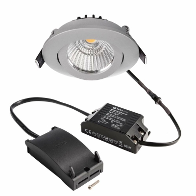 Deko-Light Deckeneinbauleuchte, Dione, 8,5 W, DIM, 4000 K, Silber, 220-240 V/AC, 50 / 60 Hz