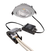 Deckeneinbauleuchte, Dione, 8,5 W, DIM, 4000 K, Silber, 220-240 V/AC, 50 / 60 Hz