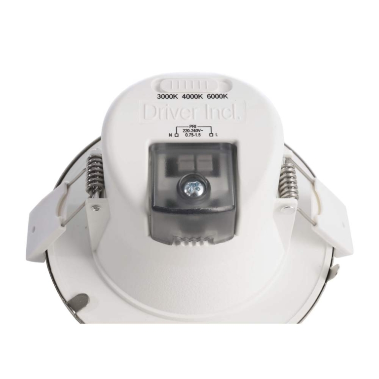 Deko-Light Deckeneinbauleuchte, Acrux 68 mm, 7 W, DIM, 3000/4000/6000 K, Schwarz, 220-240 V/AC, 50 / 60 Hz