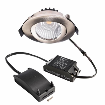 Deko-Light Deckeneinbauleuchte, Dione, 8,5 W, DIM, 4000 K, Nickel, 220-240 V/AC, 50 / 60 Hz