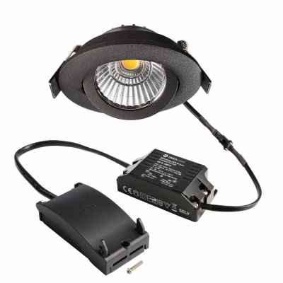 Deko-Light Deckeneinbauleuchte, Dione, 8,5 W, DTW, 1800-3000 K, Schwarz, 220-240 V/AC, 50 / 60 Hz