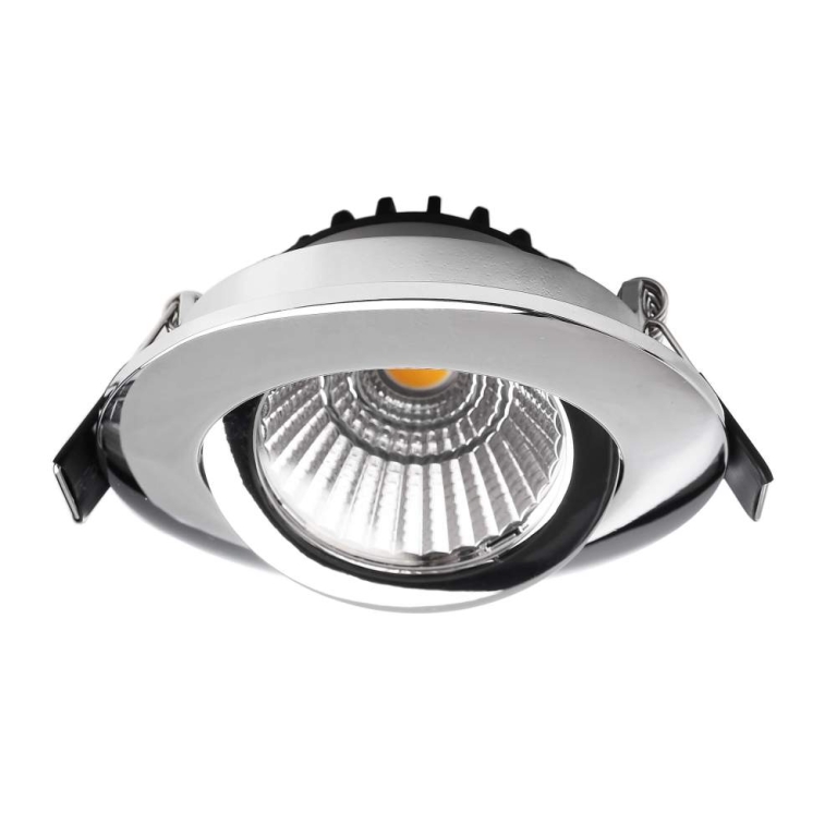 Deko-Light Deckeneinbauleuchte, Dione, 8,5 W, DTW, 1800-3000 K, Silber Chrom, 220-240 V/AC, 50 / 60 Hz