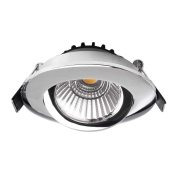 Deckeneinbauleuchte, Dione, 8,5 W, DTW, 1800-3000 K, Silber Chrom, 220-240 V/AC, 50 / 60 Hz