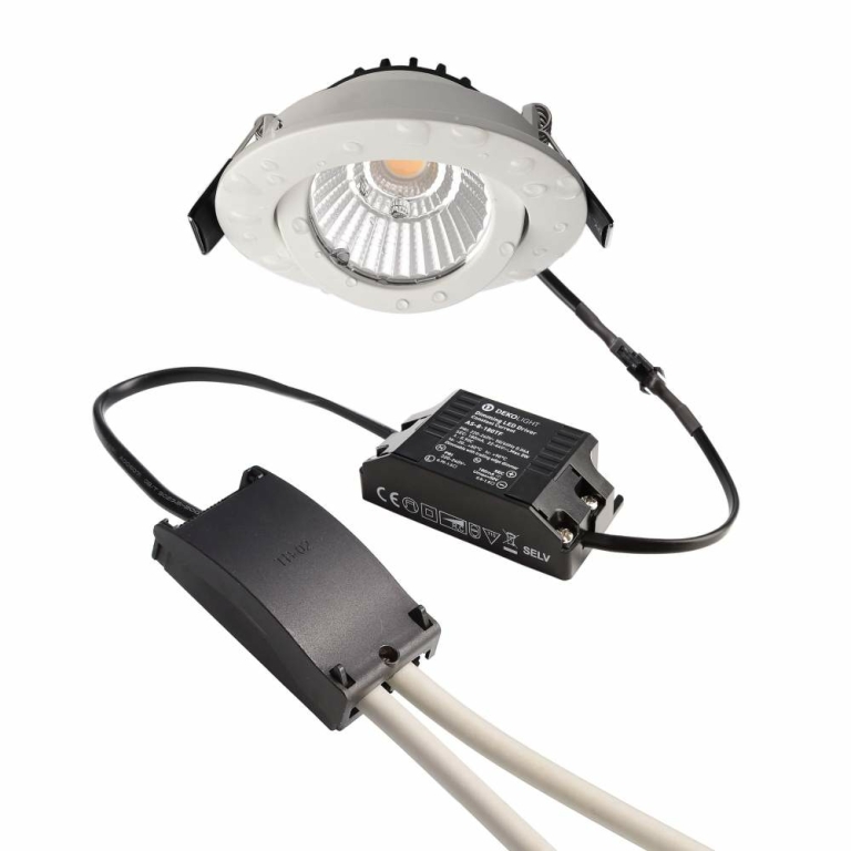 Deko-Light Deckeneinbauleuchte, Dione IP, 8,5 W, DIM, 4000 K, Weiß, 220-240 V/AC, 50 / 60 Hz
