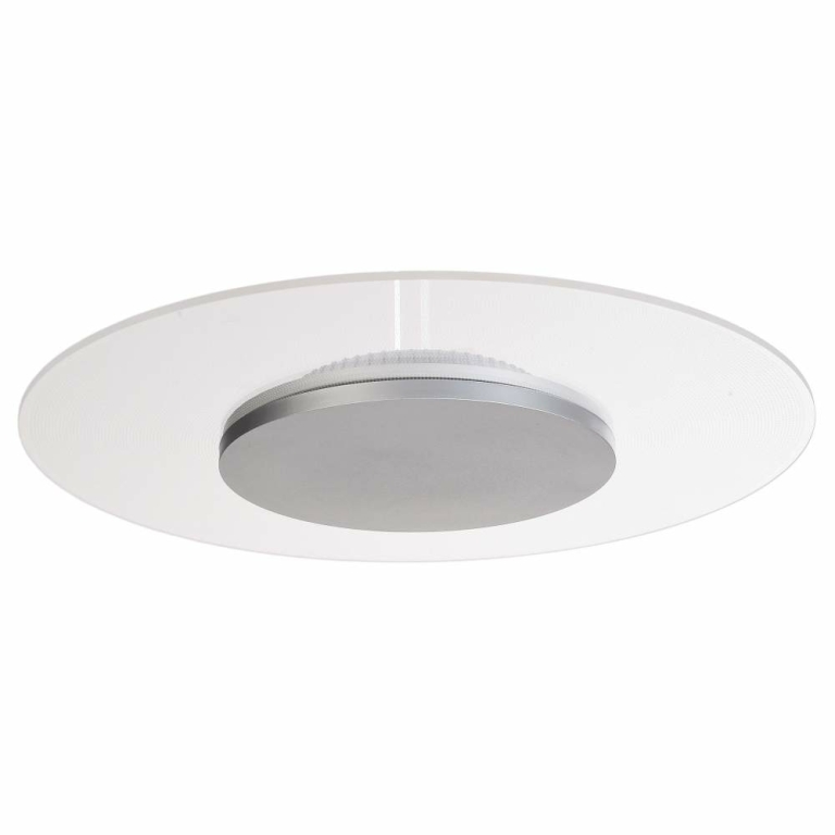 Deko-Light Deckenaufbauleuchte, Set, Zaniah 370 mm, 18 W, DIM, 3000 K, Cover Silber, 220-240 V/AC, 50 / 60 Hz