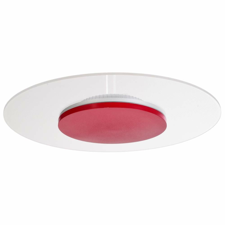 Deko-Light Deckenaufbauleuchte, Set, Zaniah 420 mm, 24 W, DIM, 3000 K, Cover Rot, 220-240 V/AC, 50 / 60 Hz