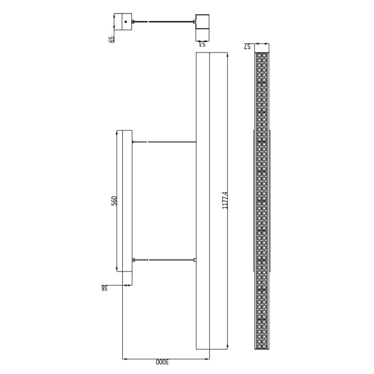 Deko-Light Pendelleuchte, Set, D Profession Up and Down, 60 W, DALI, 4000 K, Schwarz, 200-240 V/AC, 50 / 60 Hz