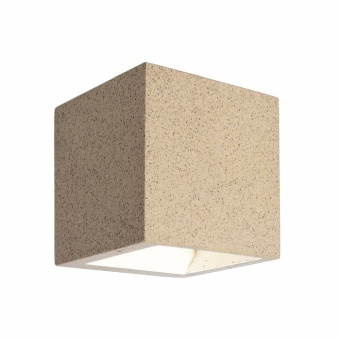 Deko-Light Wandaufbauleuchte, Mini Cube, 4 W, DIM, 3000 K, Beige Granit, 220-240 V/AC, 50 / 60 Hz