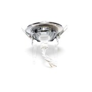 Deckeneinbauring, Basic Rund, Tilt, 1x max 50 W MR16, Silber, Spannungskonstant, 12 V/AC/DC