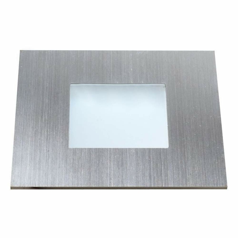 Deko-Light Bodeneinbauleuchte, Quadro Point, 0,6 W, 4500 K, Silber, Spannungskonstant, 12 V/DC