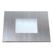 Bodeneinbauleuchte, Quadro Point, 0,6 W, 4500 K, Silber, Spannungskonstant, 12 V/DC