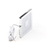 Möbelaufbauleuchte, Spiegel Eckig, 4,5 W, 4000 K, Silber, Spannungskonstant, 12 V/DC