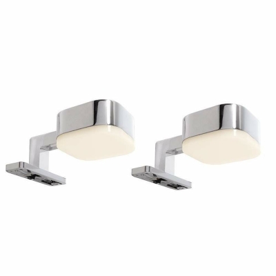 Deko-Light Möbelaufbauleuchte, Cursa 2er Set, 8,8 W, 2700 K, Silber, 220-240 V/AC, 50 / 60 Hz