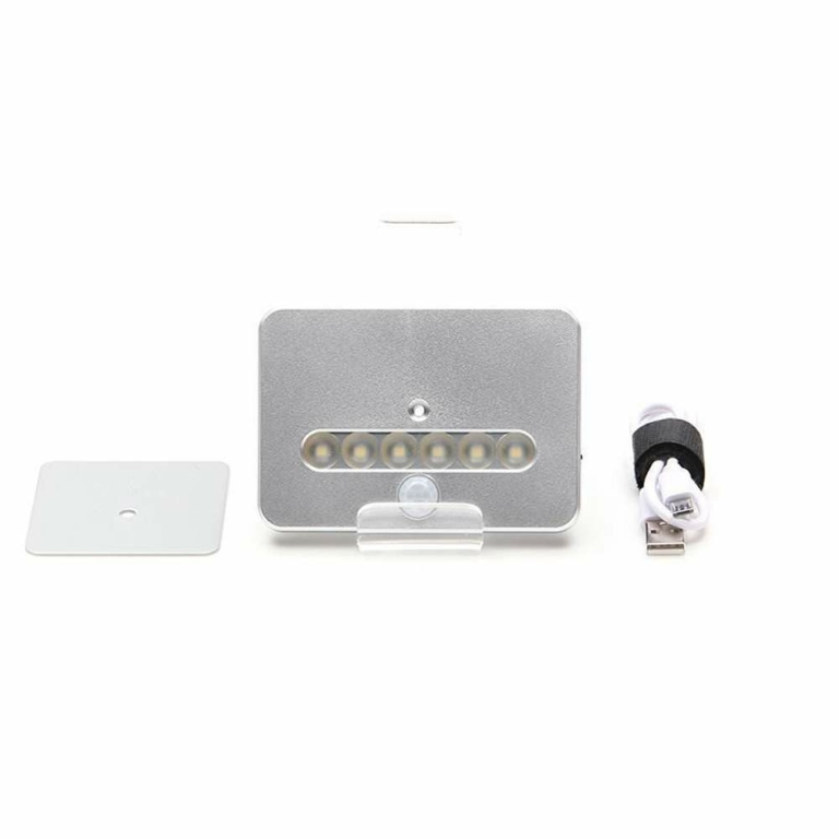 Halemeier Akkuaufbauleuchte, LuckyLite Pro Motion, Akku, 4000 K, Silber, Spannungskonstant, 5 V/DC, Bemessungs