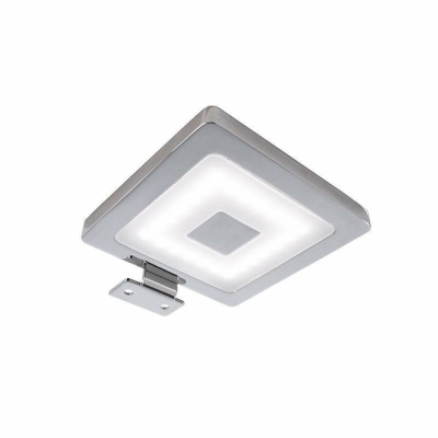 Deko-Light Möbelaufbauleuchte, Spiegel Eckig, 4,5 W, 4000 K, Silber, Spannungskonstant, 12 V/DC