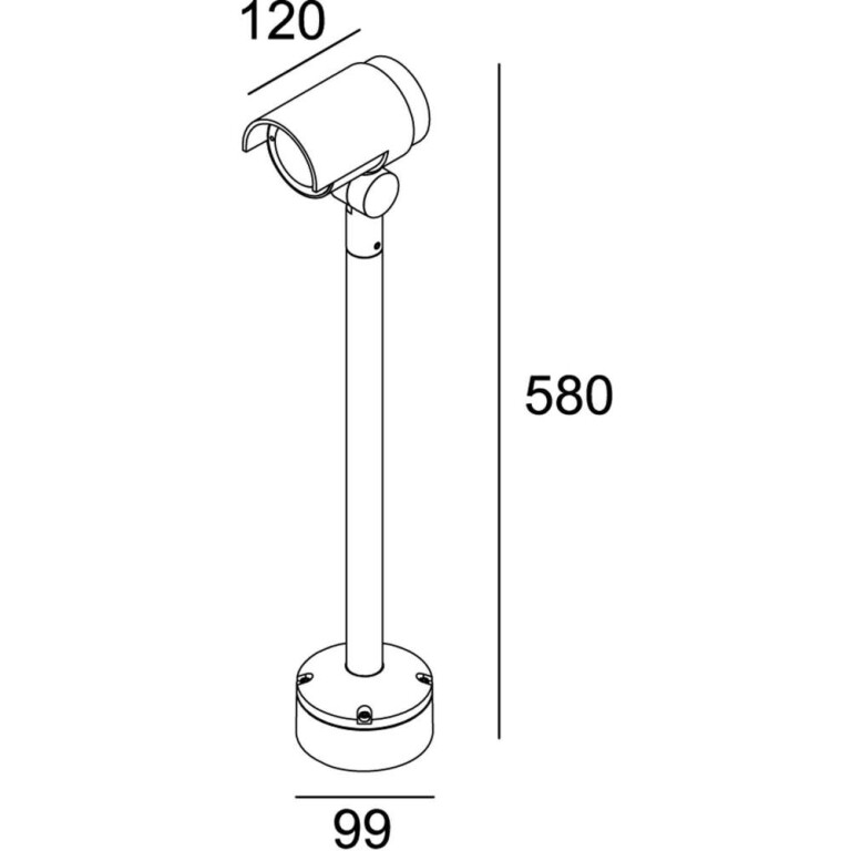 Deko-Light Displayleuchte, Keid, 10 W, 3000 K, Grau, 220-240 V/AC, 50 / 60 Hz