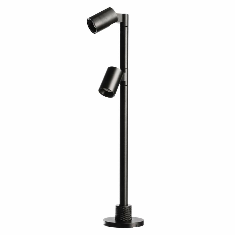 Deko-Light Vitrinenleuchte, Herculis Double 200 mm, 2 W, 3000 K, Schwarz, Stromkonstant, 6 V/DC, Bemessungsstro