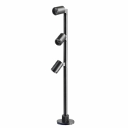 Vitrinenleuchte, Herculis Triple 250 mm, 3 W, 3000 K, Schwarz, Stromkonstant, 9 V/DC, Bemessungsstro