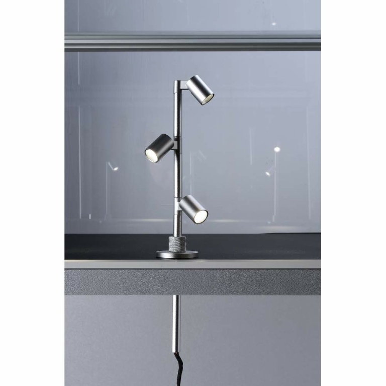 Deko-Light Vitrinenleuchte, Herculis Triple 250 mm, 3 W, 3000 K, Silber, Stromkonstant, 9 V/DC, Bemessungsstrom