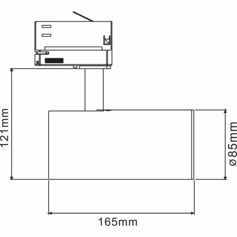 Deko-Light 3-Phasen-Spot, Luna, 30 W, 4000 K, Weiß, 220-240 V/AC, 50 / 60 Hz