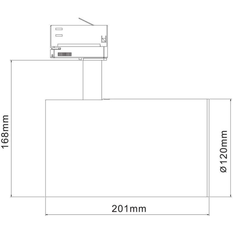 Deko-Light 3-Phasen-Spot, Luna, 40 W, 4000 K, Weiß, 220-240 V/AC, 50 / 60 Hz