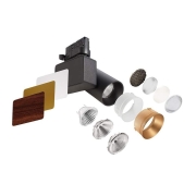 3-Phasen-Spot, Nihal Mini, 15 W, DIM, 4000 K, Schwarz, 220-240 V/AC, 50 / 60 Hz