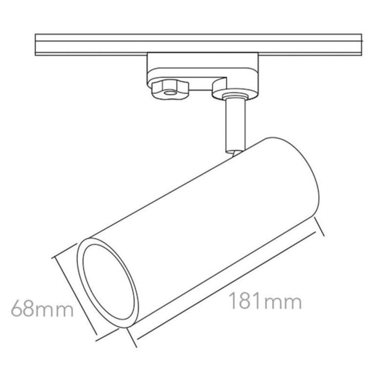 Deko-Light 3-Phasen-Spot, Pleione Focus I, 15 W, 4000 K, Weiß, 100-277 V/AC, 50 / 60 Hz