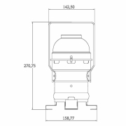 3-Phasen-Spot, Studio PAR 30, 1x max. 42 W E27, Silber, 220-240 V/AC, 50 / 60 Hz