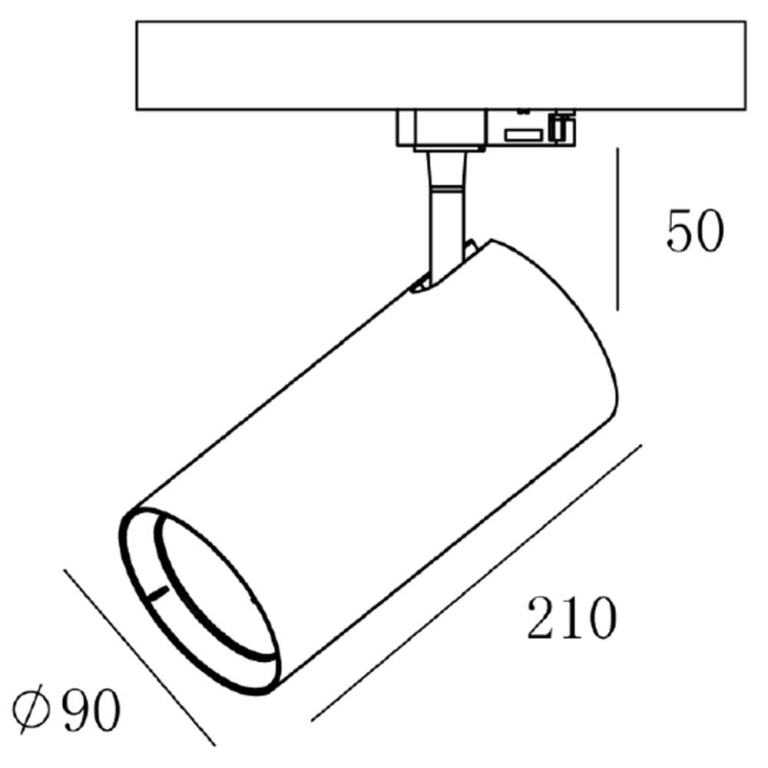 Deko-Light 3-Phasen-Spot, Horus, 30 W, 4000 K, Schwarz, 220-240 V/AC, 50 / 60 Hz