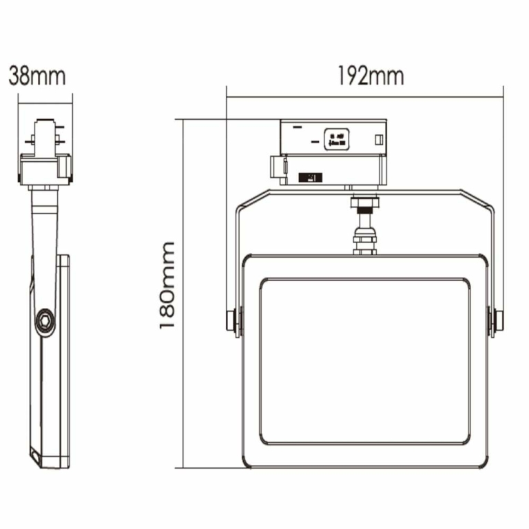 Deko-Light 3-Phasenleuchte, Flood SMD, 15 W, 3000 K, Weiß, 220-240 V/AC, 50 / 60 Hz