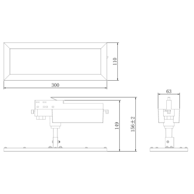 Deko-Light 3-Phasenleuchte, Panel Track Light, 20 W, 4000 K, Schwarz, 110-240 V/AC, 50 / 60 Hz