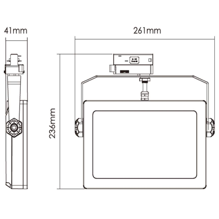 Deko-Light 3-Phasenleuchte, Flood SMD, 30 W, 3000 K, Weiß, 220-240 V/AC, 50 / 60 Hz