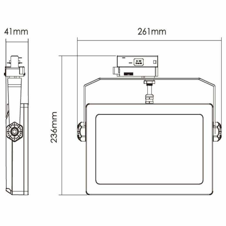 Deko-Light 3-Phasenleuchte, Flood SMD, 30 W, 4000 K, Weiß, 220-240 V/AC, 50 / 60 Hz