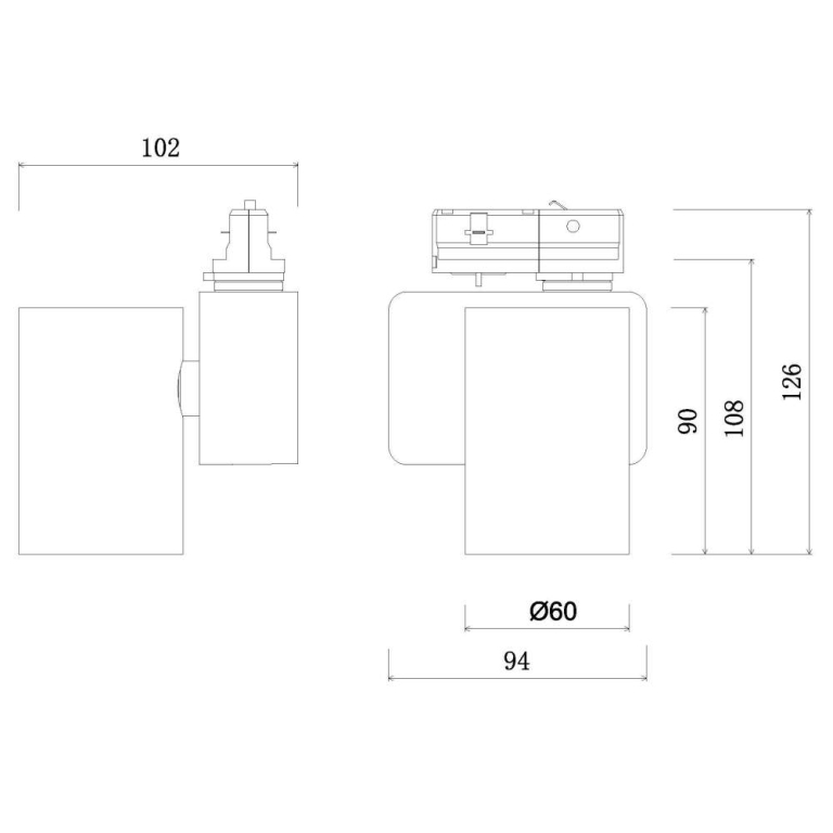 Deko-Light 1-Phasen-Spot, Nihal Mini, 10,9 W, DIM, 2700 K, Weiß, Stromkonstant, 220-240 V/AC