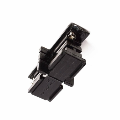 Deko-Light 3-Phasen Schienensystem, D Line mechanischer Verbinder, Graphitschwarz RAL 9011