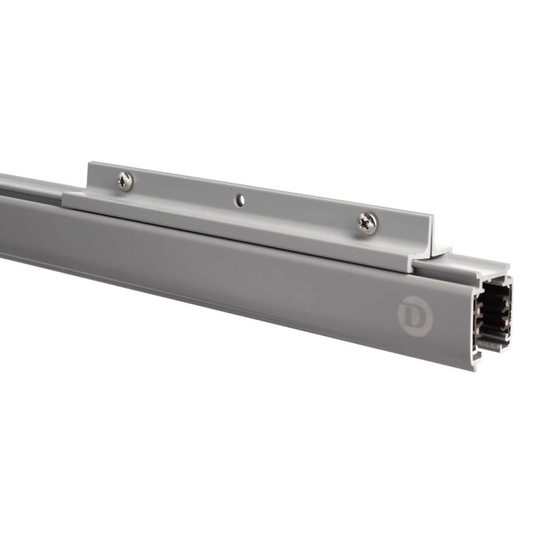 Deko-Light 3-Phasen Schienensystem, D Line Abhängeverbindungswinkel, Fenstergrau RAL 7040