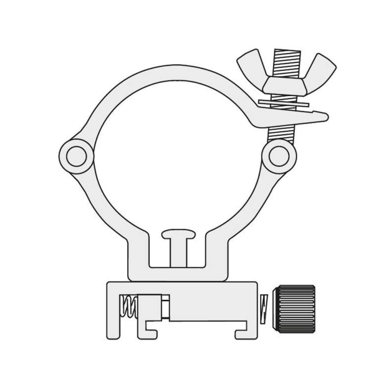 Deko-Light 3-Phasen Schienensystem, D Line Truss Adapter, Silber