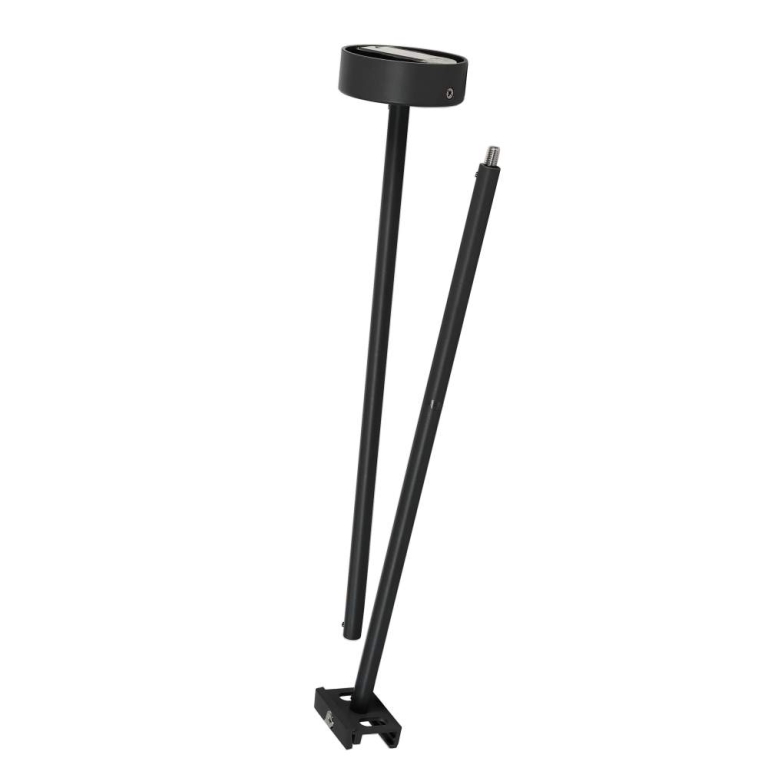 Deko-Light 3-Phasen Schienensystem, Deckenabhängung starr (63,5cm) für 3-Phasen Leuchte D Line, Graphitschwarz