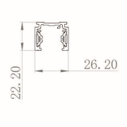1-Phasen Schienensystem, D One Aufbaustromschiene 2m, weiß, Weiß, 220-240 V/AC