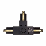1-Phasen Schienensystem, D One T-Verbinder, links-rechts-rechts, schwarz, Schwarz, 220-240 V/AC