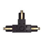 1-Phasen Schienensystem, D One T-Verbinder, links-links-rechts, schwarz, Schwarz, 220-240 V/AC