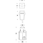 Bodeneinbauleuchte, Easy Square II, 3,5 W, RGB, Silber, Spannungskonstant, 24 V/DC
