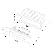 Bodeneinbauleuchte, Line I, 5,5W, 3000 K, Silber, 220-240 V/AC, 50 / 60 Hz