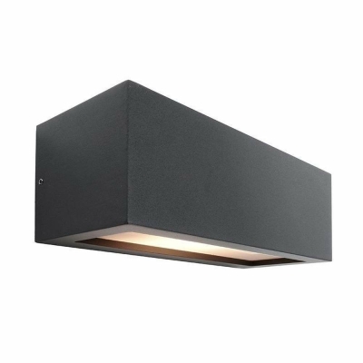 Deko-Light Wandaufbauleuchte, Rilongo A Up and Down, 1x max. 18 W E27, Grau, 220-240 V/AC, 50 / 60 Hz