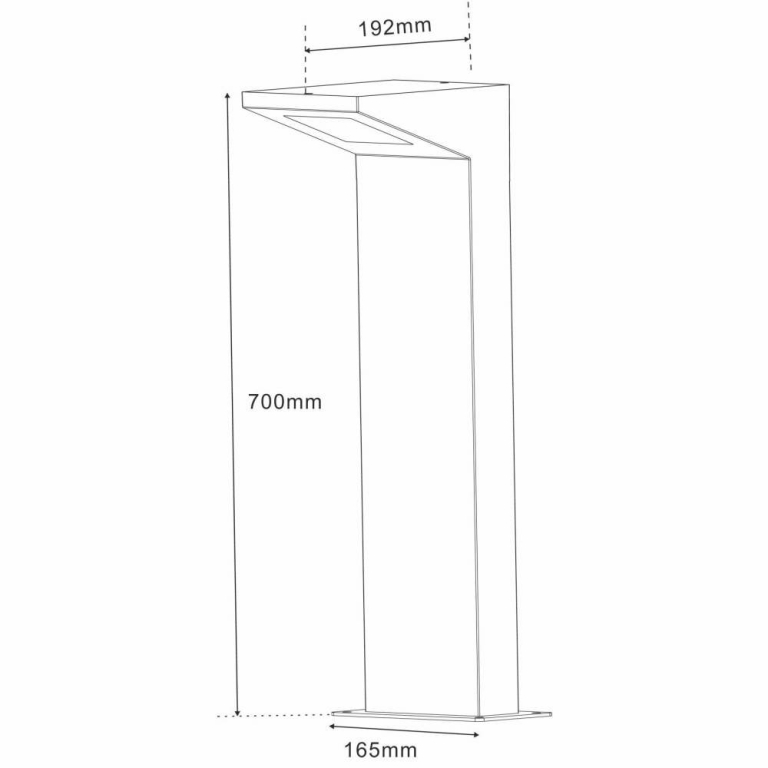 Deko-Light Pollerleuchte, Iretta, 4,2 W, 3000 K, Anthrazit, 220-240 V/AC, 50 / 60 Hz